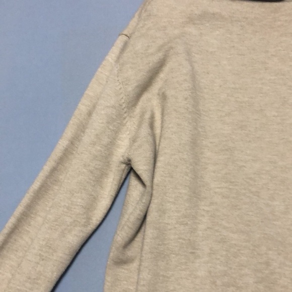 Men's coffee wool knitted fabric long-sleeved T-shirt - Picture 3 of 16